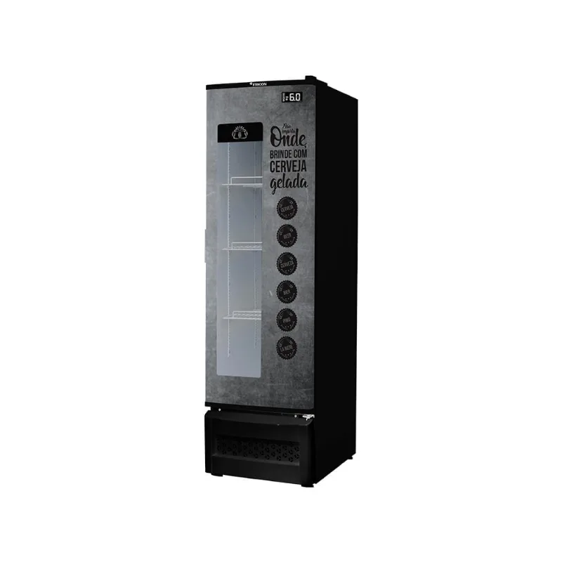 Cervejeira Porta de Visor 284 Litros Fricon VCFC284-2D000 Preto 220V