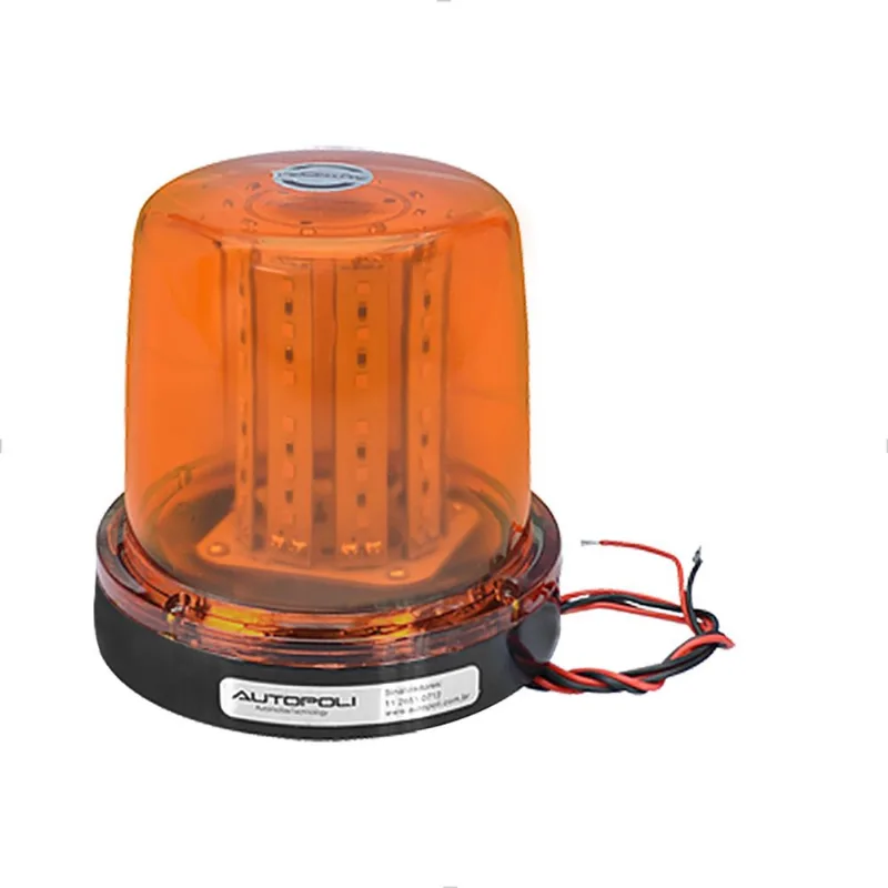 Giroflex LED 12V Com Parafuso - Âmbar Autopoli