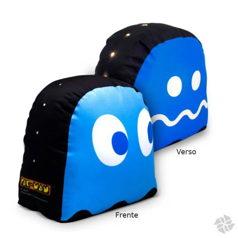 Peso De Porta Fantasma Azul com Led Pac-Man