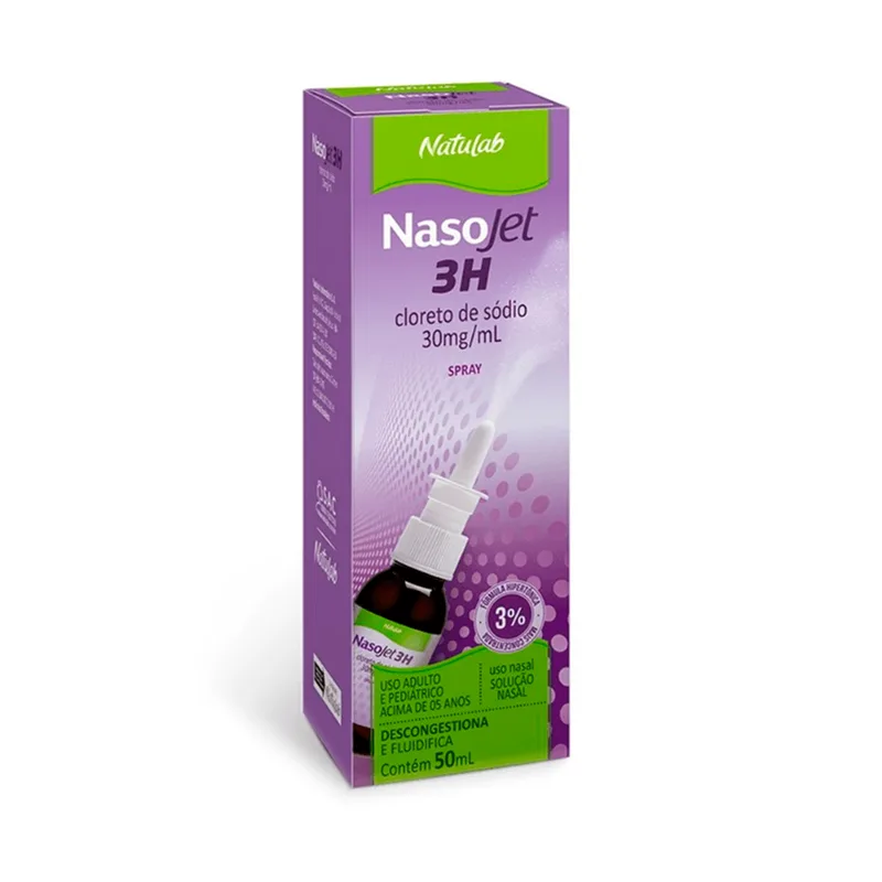 Nasojet 3H Solução Nasal 30mg Frasco 50ml
