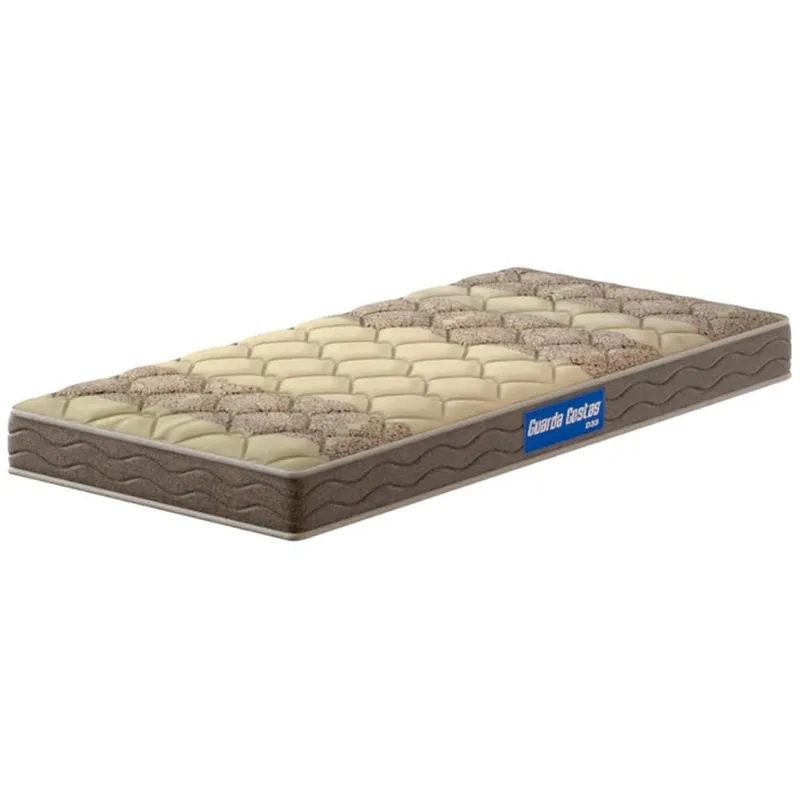Colchão de Solteiro Probel Guarda Costas Espuma D33 17x88x188cm - Bege/Marrom