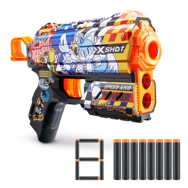 Lançador de Dardos X-Shot - Skins Flux Sonic - Super Speed