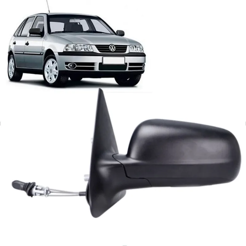 Retrovisor Externo Gol Parati G3 G4 99/ Controle Remoto Preto Convexo SPJ Ficosa Esquerdo