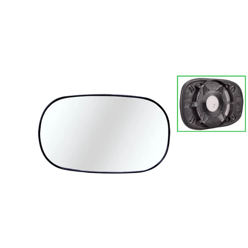 Lente Espelho Retrovisor Ford Ka 1996 até 2007 Lado Direito SPJ Ficosa