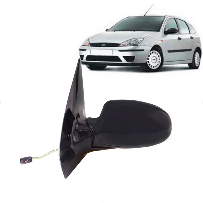 Retrovisor Externo Focus 00/ Elétrico Preto SPJ Ficosa Esquerdo