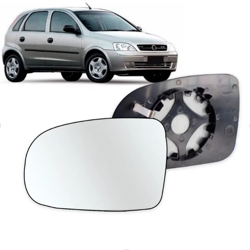 Vidro Espelho Retrovisor Corsa Montana 02/10 Convexa SPJ Ficosa Esquerdo