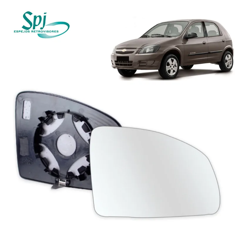Vidro Espelho Retrovisor Celta Prisma 07/ Meriva 02/ Convexo SPJ Ficosa Direito