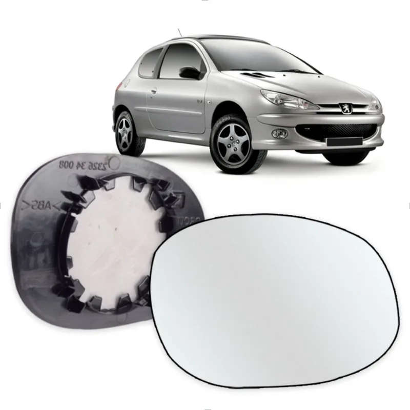 Vidro Espelho Retrovisor Peugeot 206 207 99/ SPJ Ficosa Esquerdo