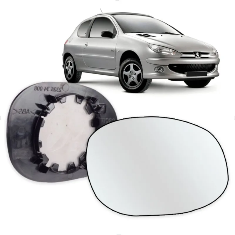 Vidro Espelho Retrovisor Peugeot 206 207 99/ SPJ Ficosa Direito