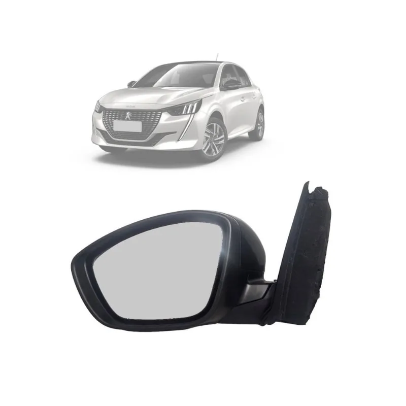 Retrovisor Manual p/ Novo Peugeot 208 2021/... Motorista EB1017