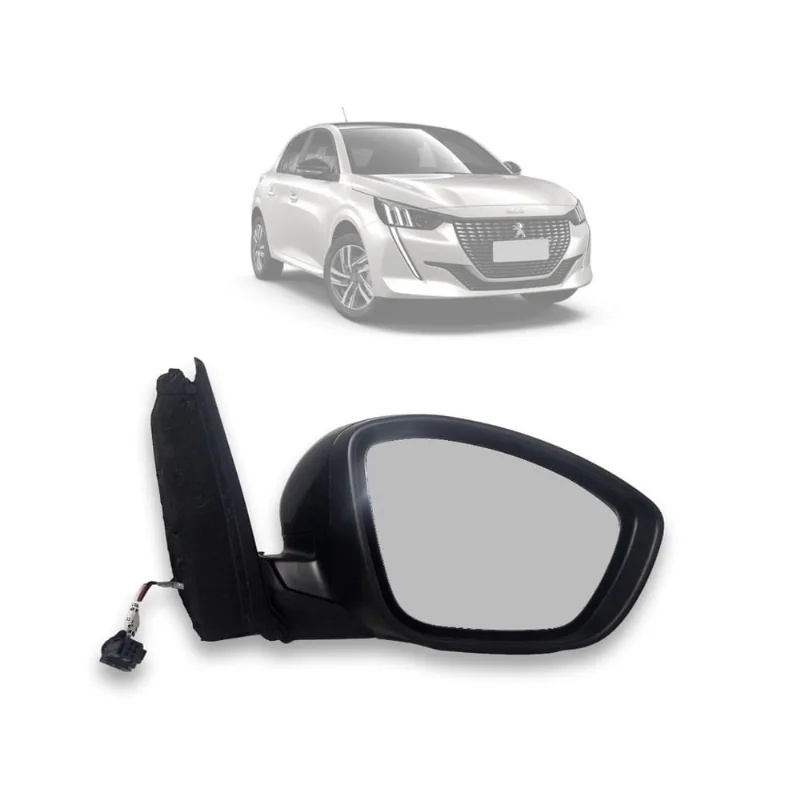 Retrovisor Elétrico Pisca p/ Peugeot 208 2021 Diante Passageiro EB1018