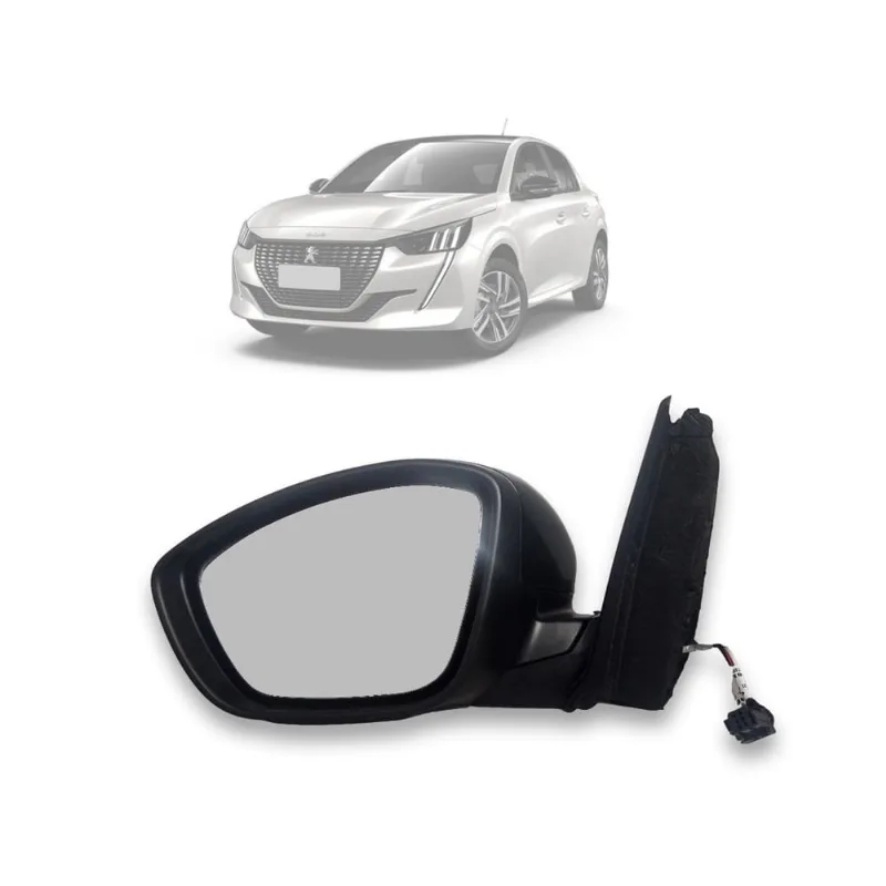 Retrovisor Elétrico Pisca p/ Peugeot 208 2021 Diante Motorista EB1019
