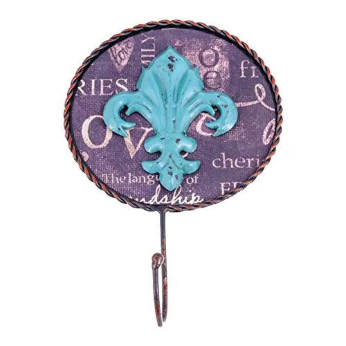Cabideiro Flor De Lis Azul Trevisan - TREVISAN