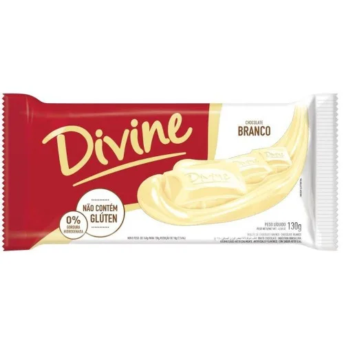 Chocolate Branco 140g Divine - DIVINE - Mercearia