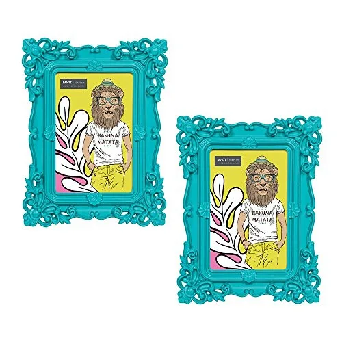 Porta Retratos Elegante Azul 10x15 Cm - MART - Bazar