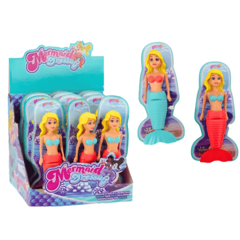 Boneca Sereia Yasmin Nadadora Cores Sortidas Wellkids Well Kids