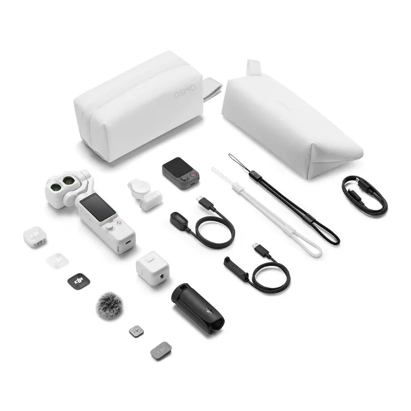 Câmera DJI Osmo Pocket 4P Vlog Combo (Branco) BR - DJI227