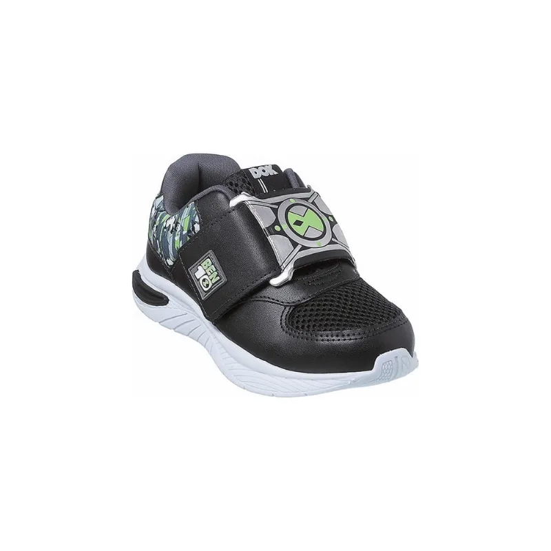Tênis Infantil Masculino Dok Energy Teen Ben 10 Preto e Grafite