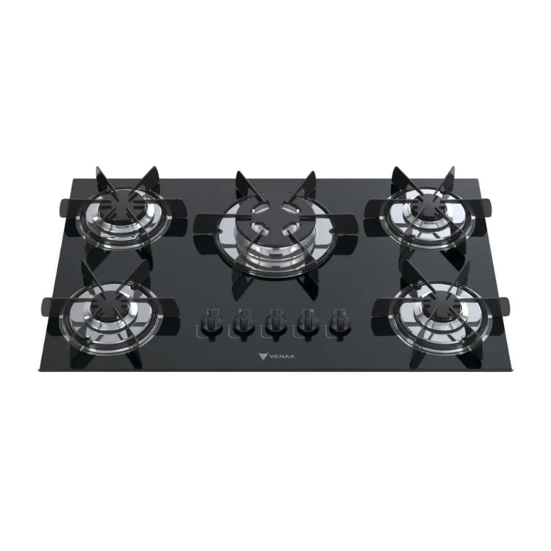 COOKTOP SOGNARE 5 Q TRIPLA CHAMA PRETO GAS GLP