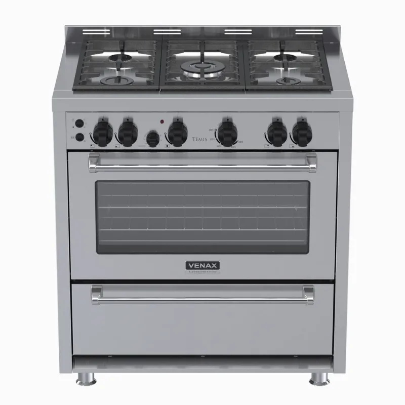 Fogao 5 Bocas Venax Temis Inox Gas Glp 127 V