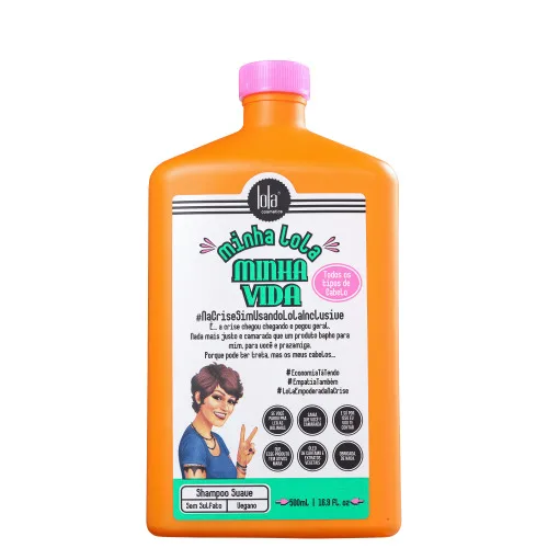 Shampoo Minha Lola Minha Vida 500ml Lola Cosmetics - LOLA COSMETICS - Higiene E Beleza