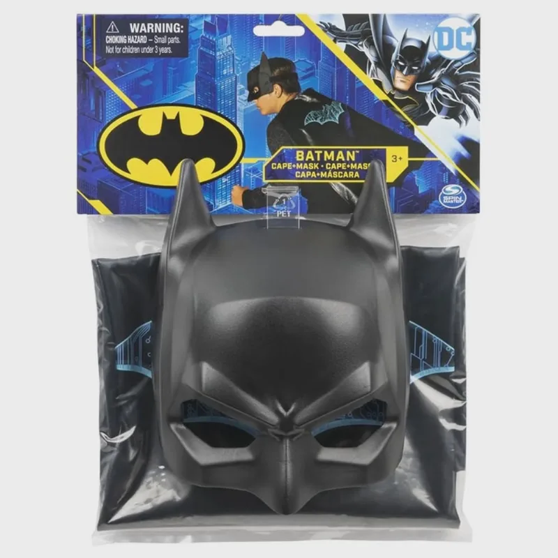 Conjunto Mascara do Batman e Capa de Ação Ajustável - Sunny