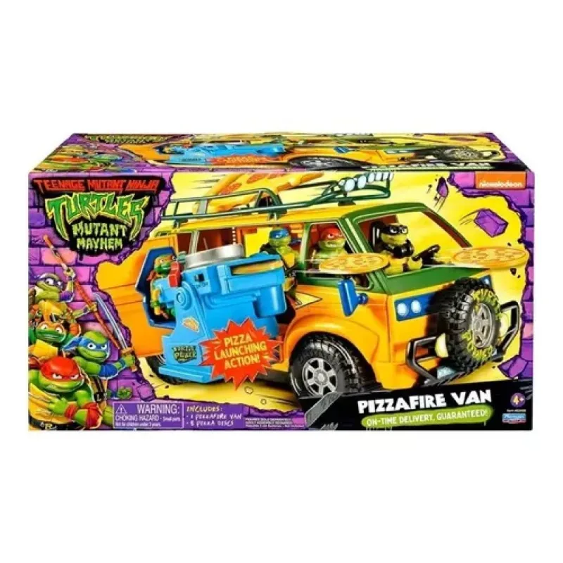 Tartarugas Ninja Caos Mutante - Pizzafire Van De Entregas De Pizza C/ Lançador Disco Motorizado - Sunny