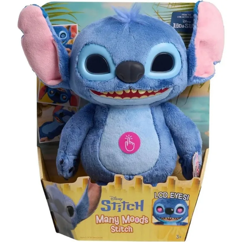 Pelúcia Stitch Interativa Com Os Olhos Emotivos Olhos LCD 4578 - Sunny