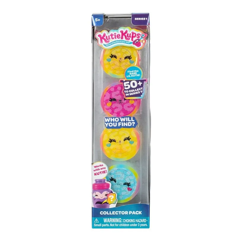 Conjunto De Figuras - Kutie Kups - Em Capsulas - 4 Figuras - Sunny