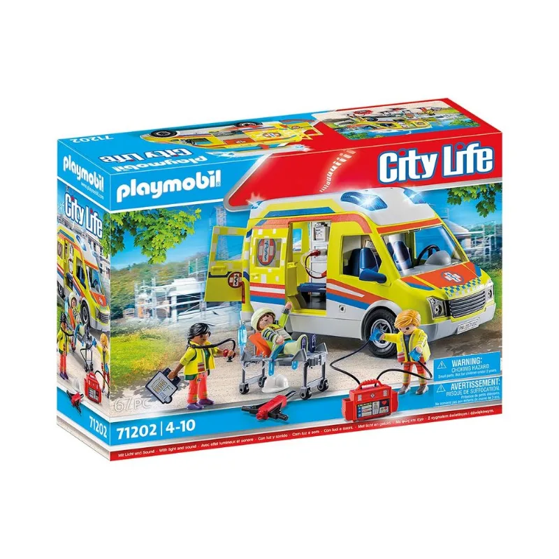 Ambulância com Luzes - Playmobil City Life 71202