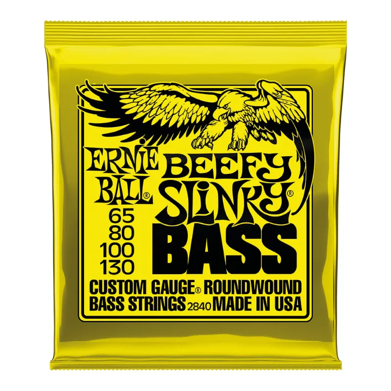 Corda Erniel Ball 065 Beefy Slinky Níquel para Baixo 4 Cordas