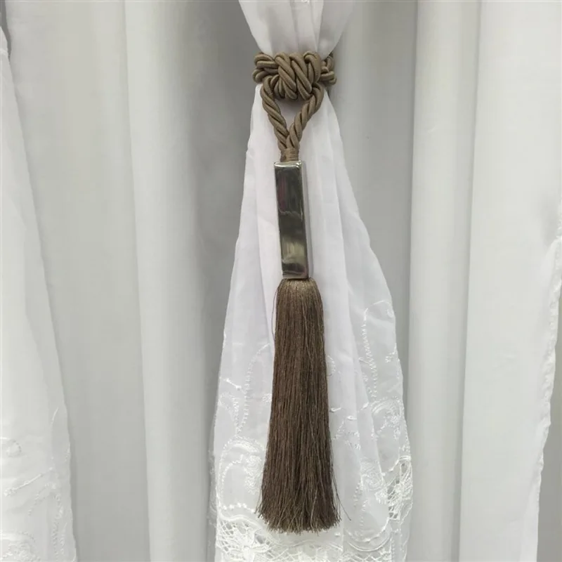 ABRAÇADEIRA DE CORTINA CUBO - NIAZITEX KAKI
