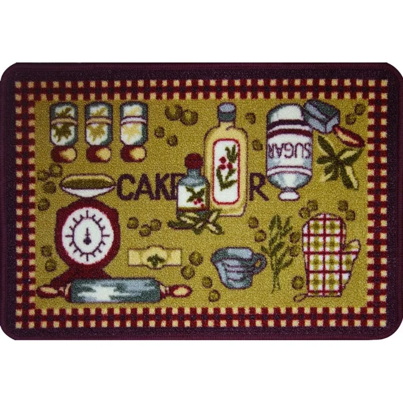 TAPETE BOUCLE COZINHA ELEGANCE 0,45 X 0,65 DES. 002