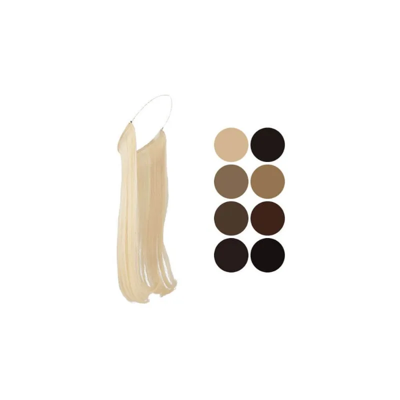 Aplique de Cabelo Preto - Secret Extensions - Polishop | MARROM AVERMELHADO MÉDIO