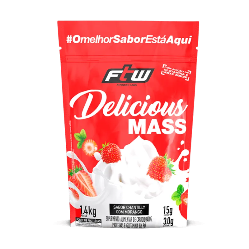 Delicious Mass Chantilly com Morango FTW 1,4kg
