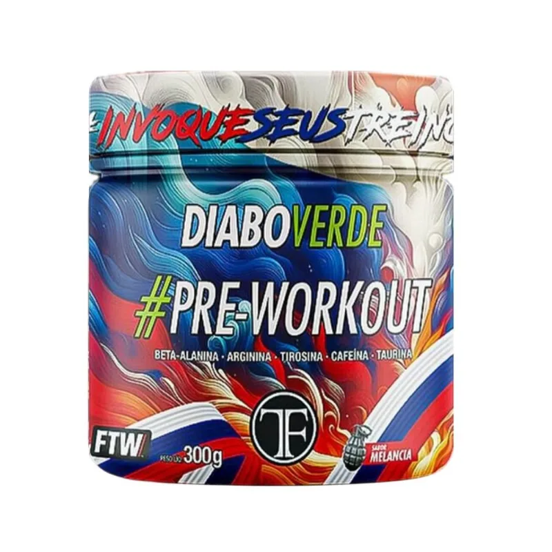 Pré-Treino FTW Diabo Verde Tadalafellas Melancia 300g (MP)
