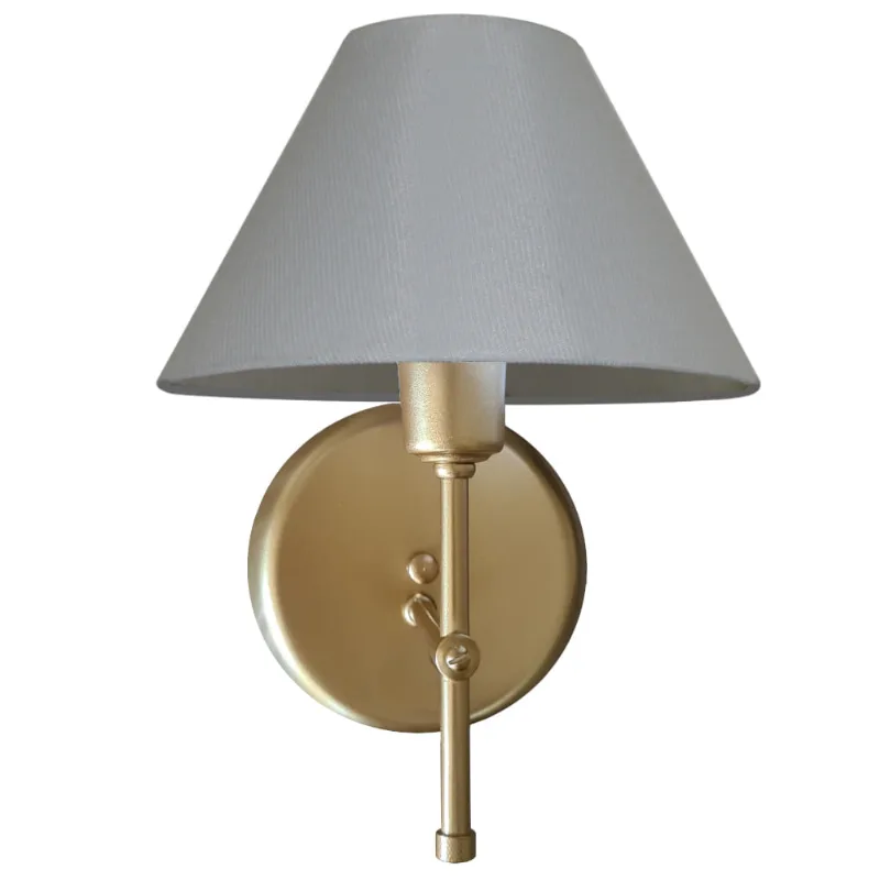 Arantela Em T Com Cupula De Algodao Dourado E Branco Amandini