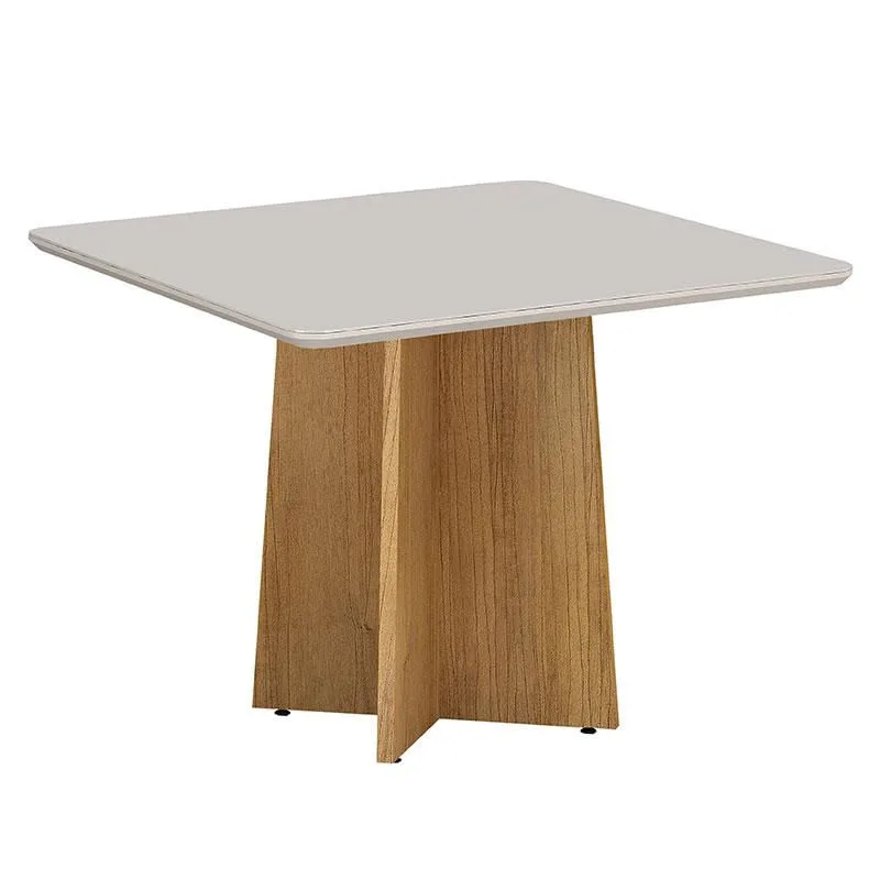 Mesa de Jantar Jade 90cm Cinamomo Off White - Valdemóveis - Não Disponível - Móveis