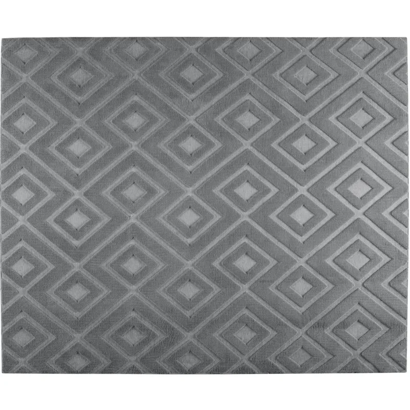 Tapete De Sala 140X200cm Monte Carlos Ankara Chumbo Rozac