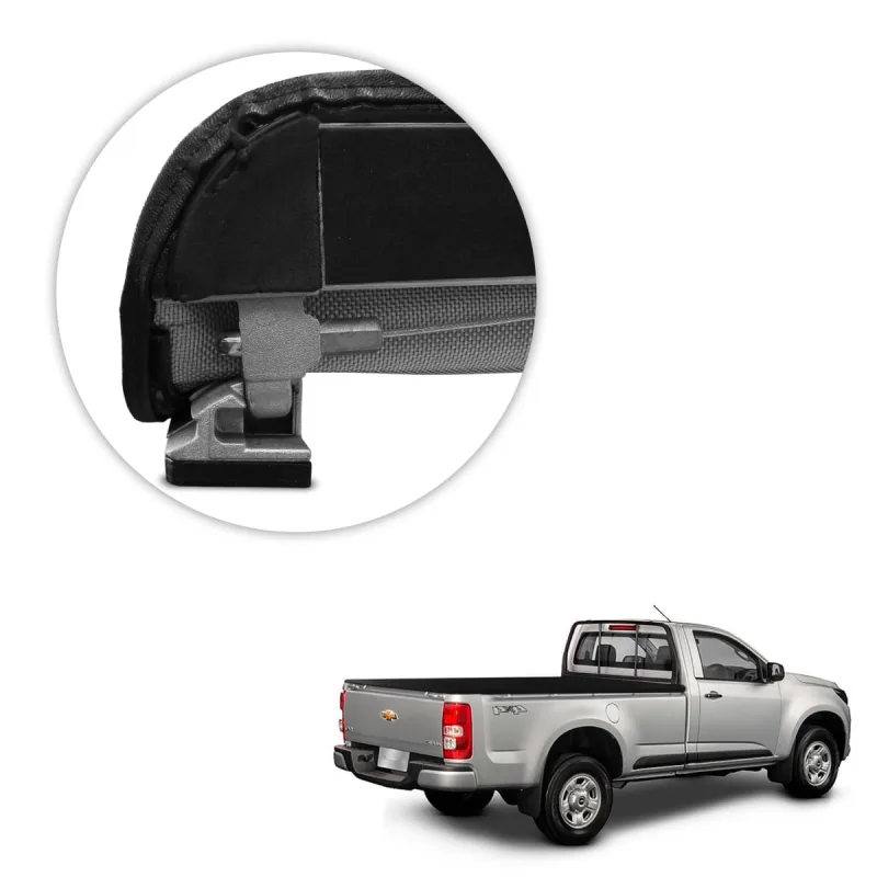 Capota Maritima S10 CS 2012 a 2025 Com Grade Trek Aluminio Force - Flash Cover - Automotivo