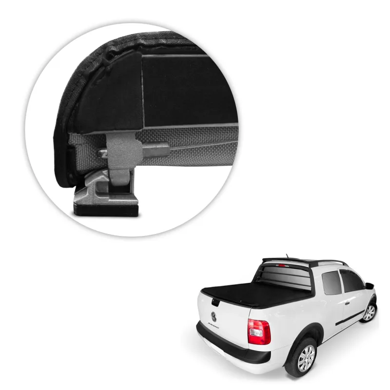 Capota Maritima Saveiro CD 2014 a 2025 Sem Gancho Trek Aluminio Force - Flash Cover - Automotivo