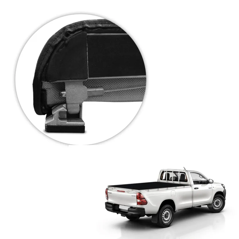 Capota Maritima Hilux CS 2016 a 2025 Com Grade Trek Aluminio Force - Flash Cover - Automotivo