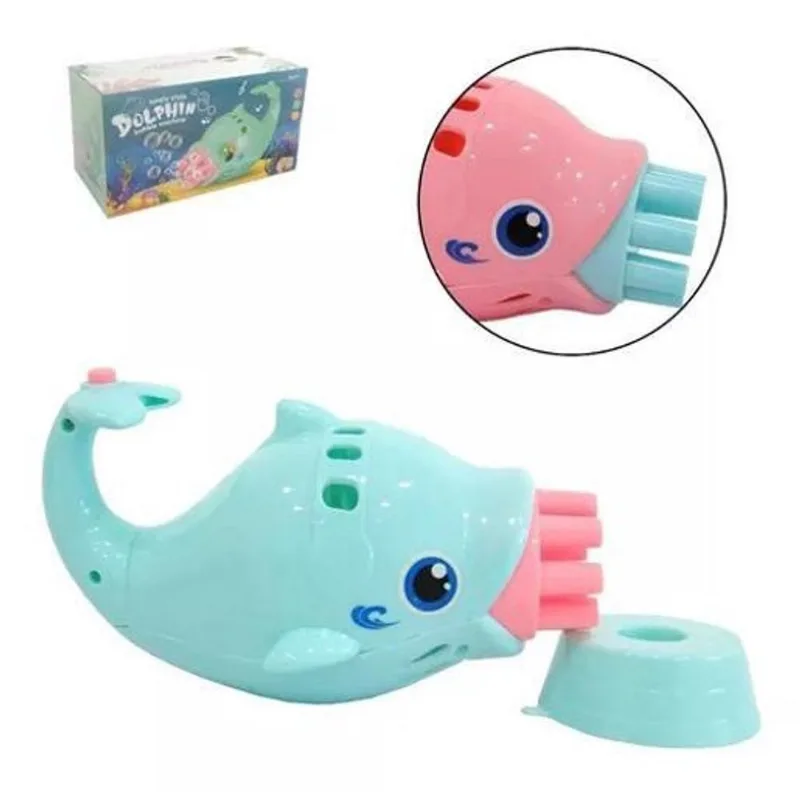 Máquina De Bolhas Sabão Automático Golfinho Mania Elétrica