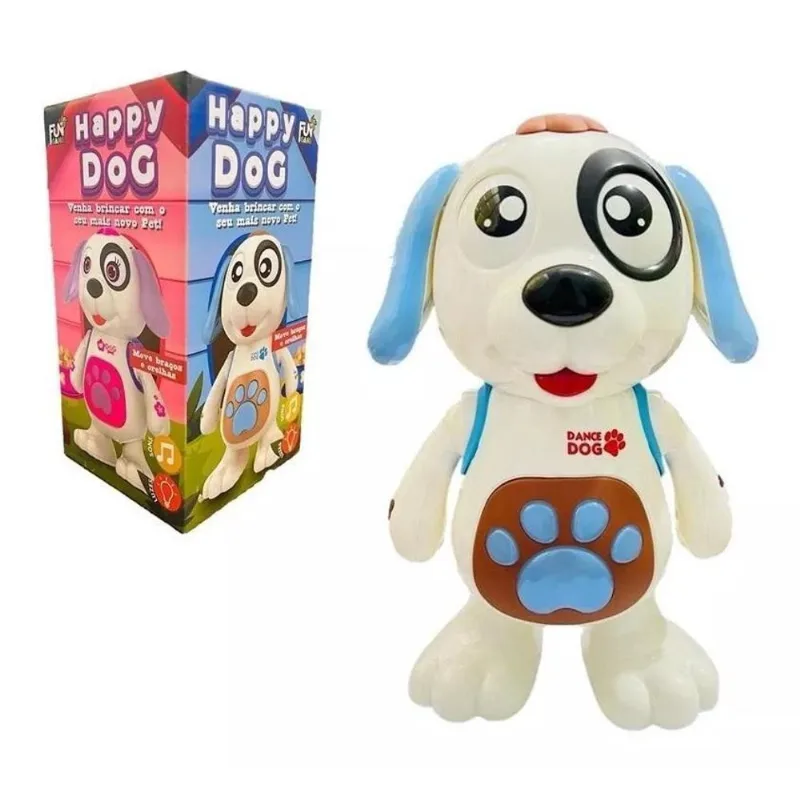 Cachorro Musical Feliz Dançarino Com Luzes E Sons Happy Dog