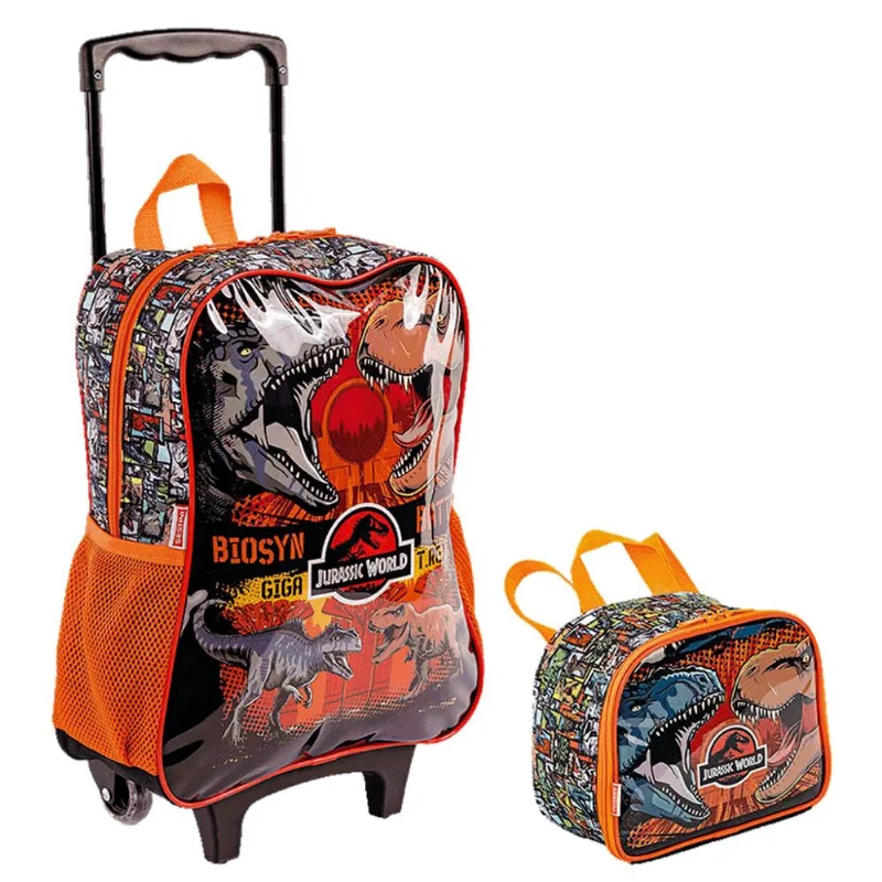 Kit Mochila Lanheira Sestini Jurassic M Battle Preto Único