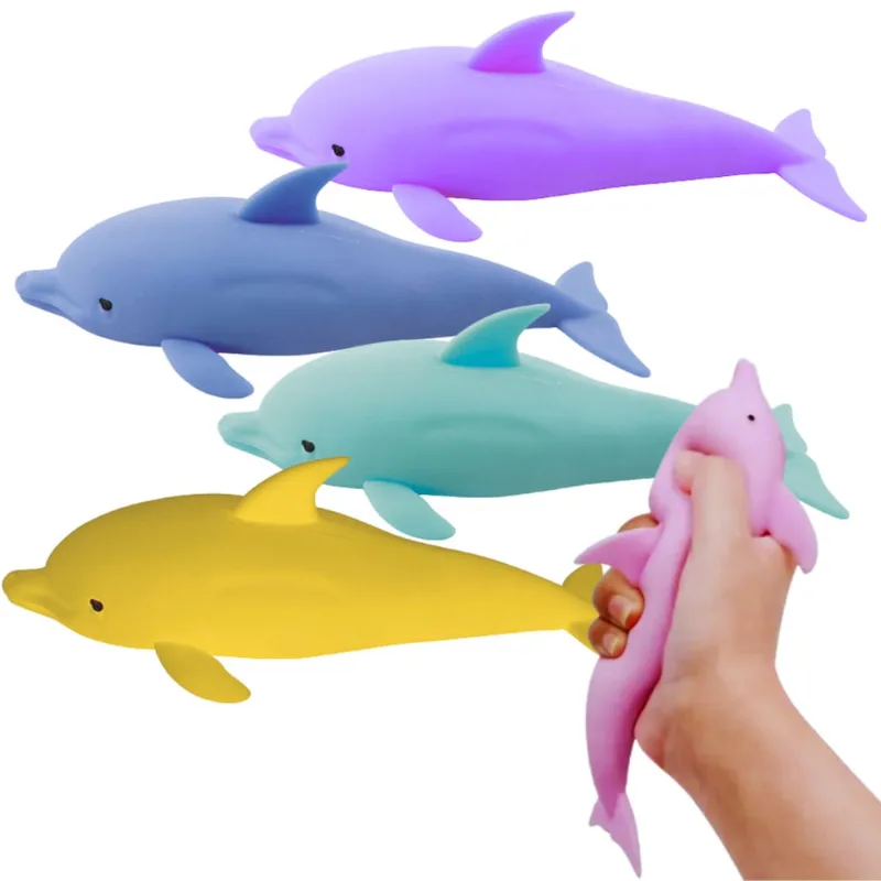 Brinquedo Infantil Anti Stress Golfinho de Apertar ArtBrink