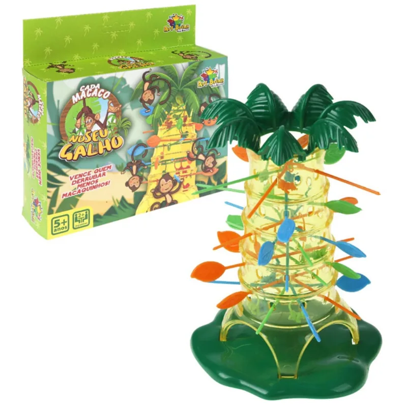 Brinquedo Infantil Jogo Cada Macaco no Seu Galho - Art Brink