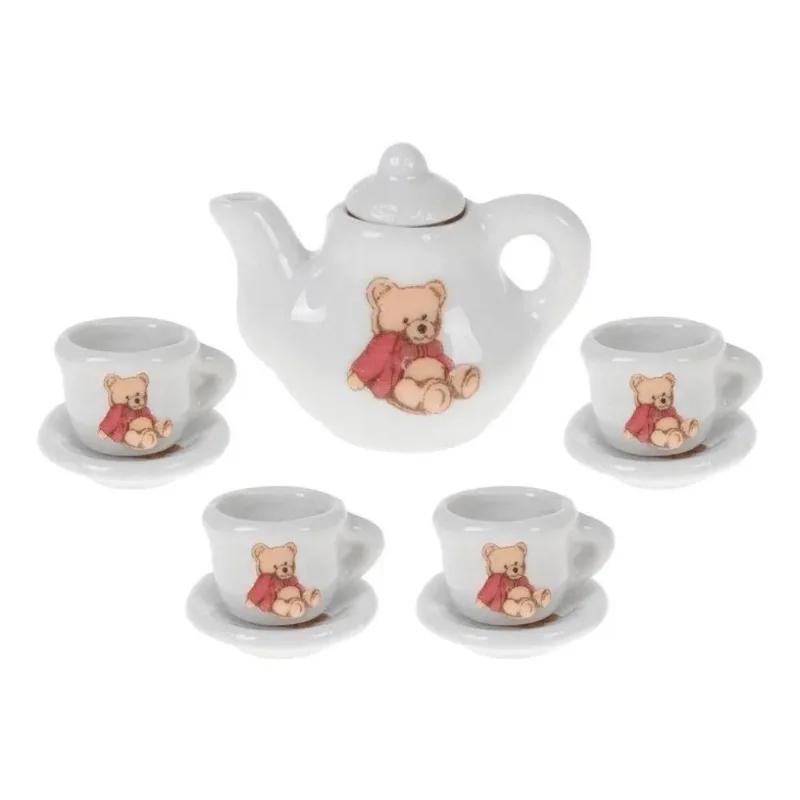 Conjunto De Chá De Porcelana Ursinho - Art Brink