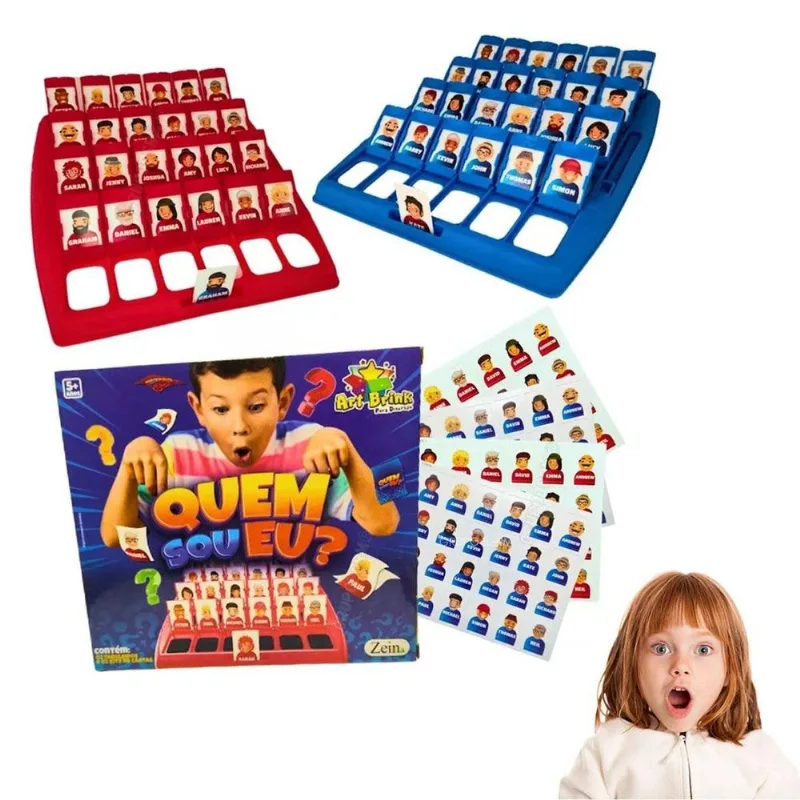 Jogo Quem Sou Eu Educativo Com Tabuleiro E Cartas Advinha