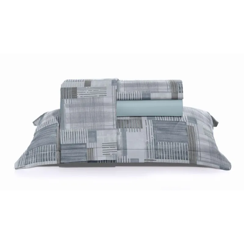 Jogo De Cama King Hedrons 200 Fios Astor